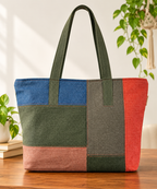 Shoulder Bag - Denim Mosaic
