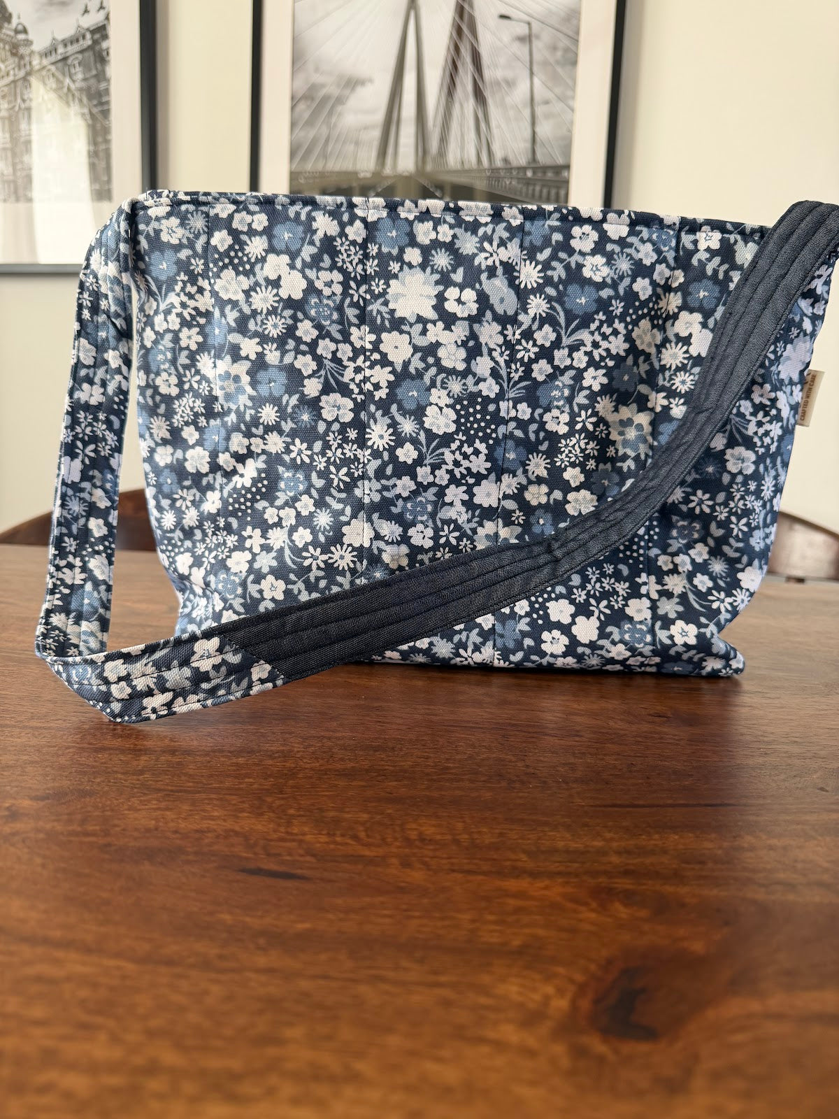 Shoulder Bag - Blue Floral
