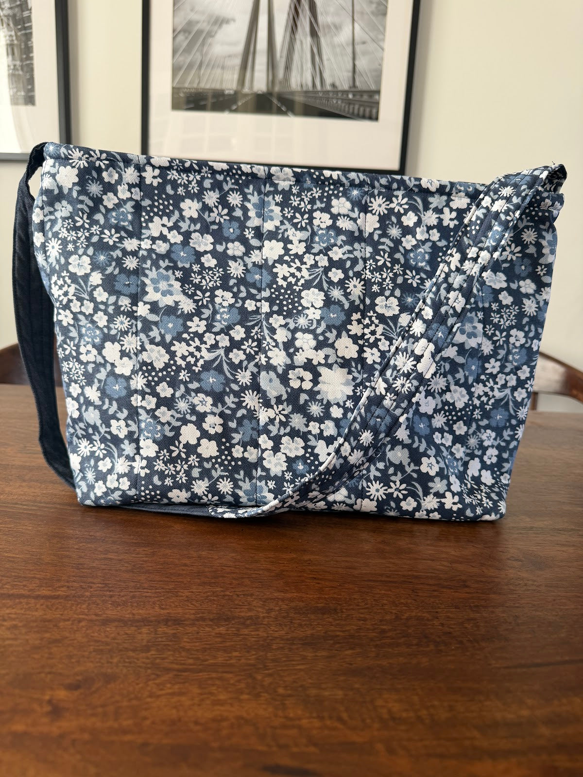 Shoulder Bag - Blue Floral