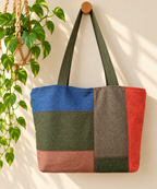 Shoulder Bag - Denim Mosaic