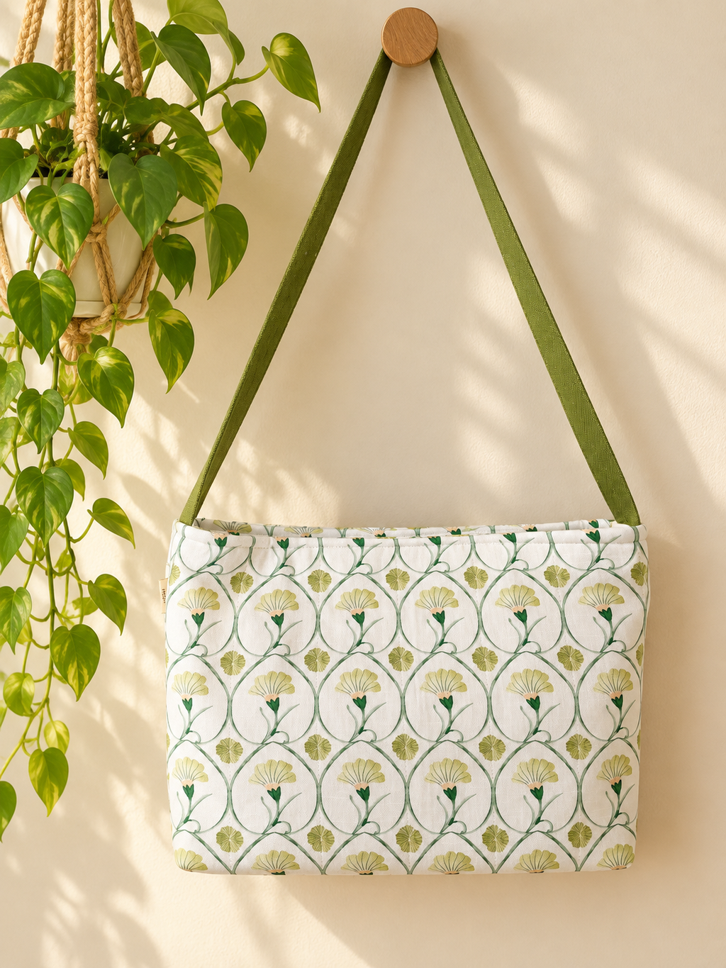 Shoulder Bag - Botanical Canvas