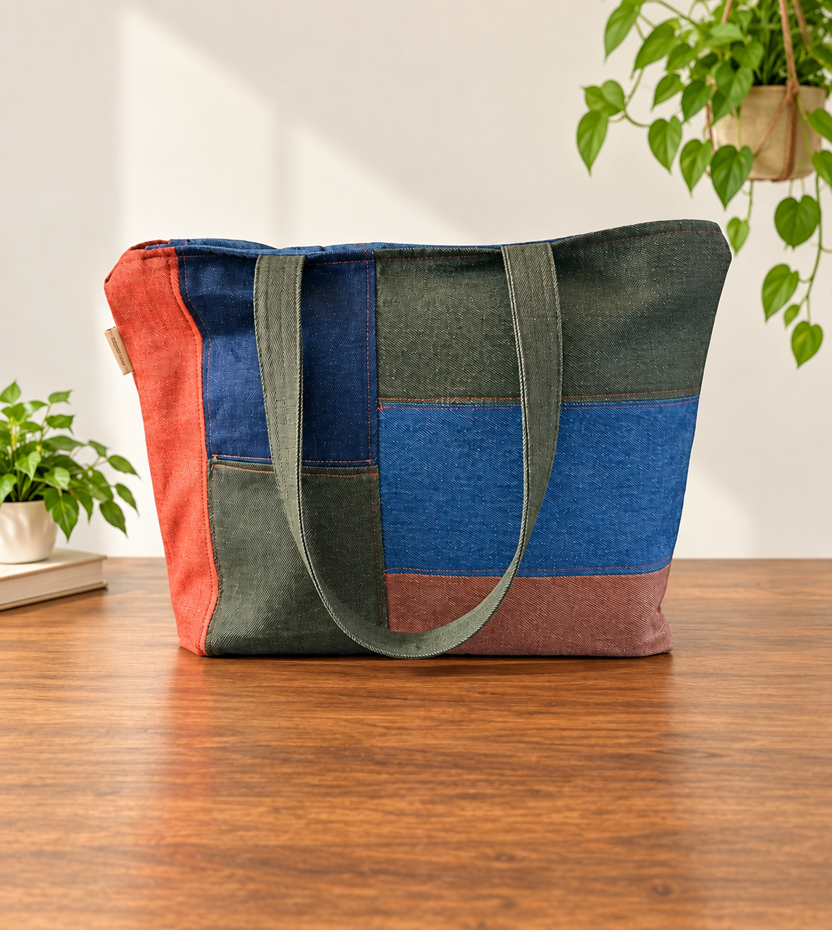 Shoulder Bag - Denim Mosaic