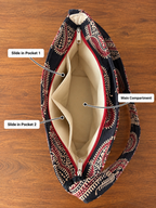 Shoulder Bag - Black Paisley Love