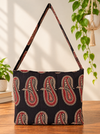 Shoulder Bag - Black Paisley Love