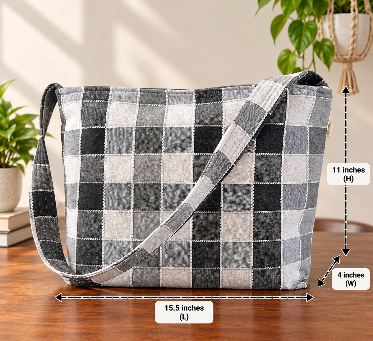 Shoulder Bag - Chess Checks