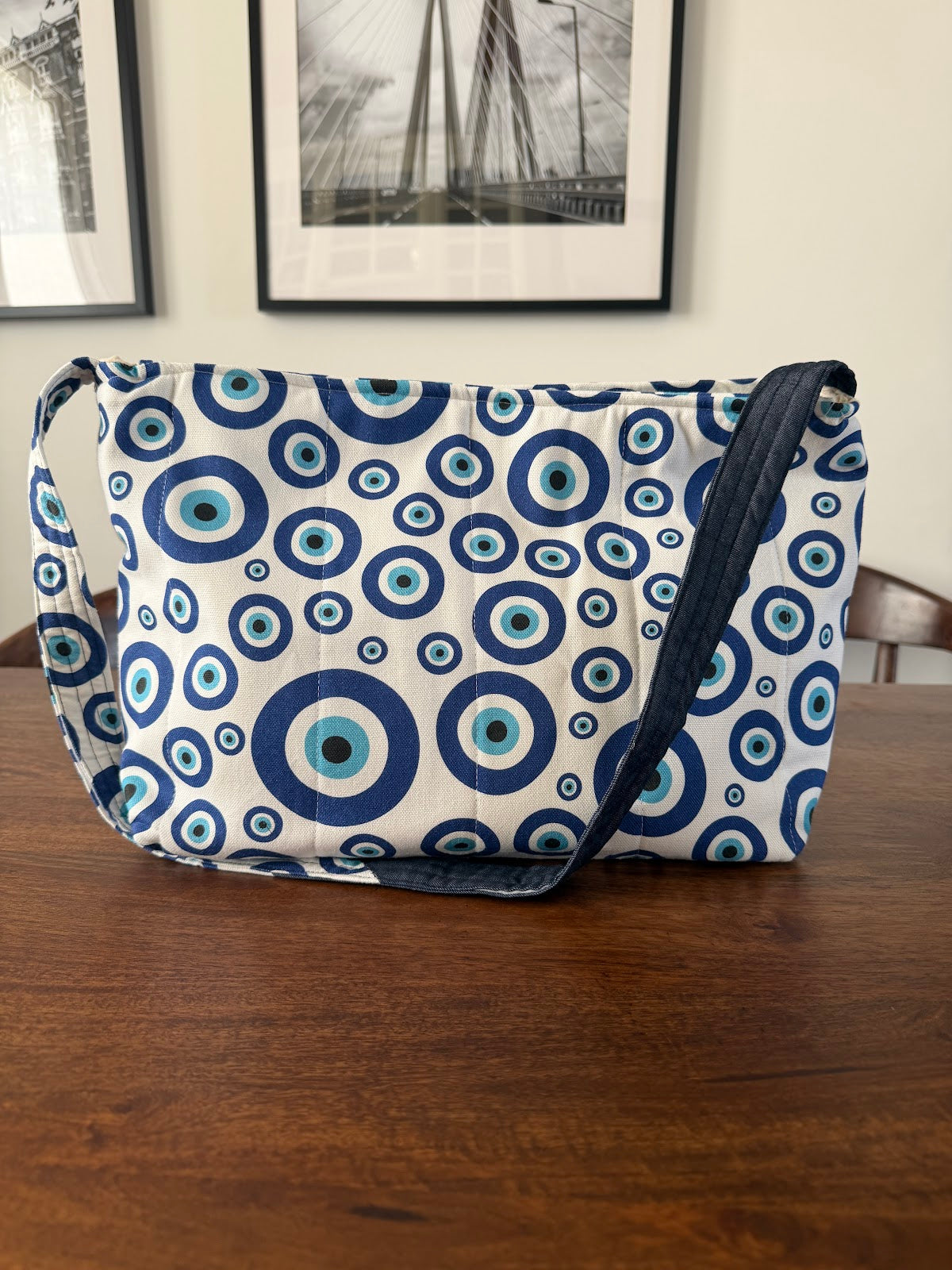 Shoulder Bag - Blue Evil Eye