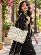 Shoulder Bag - Botanical Canvas