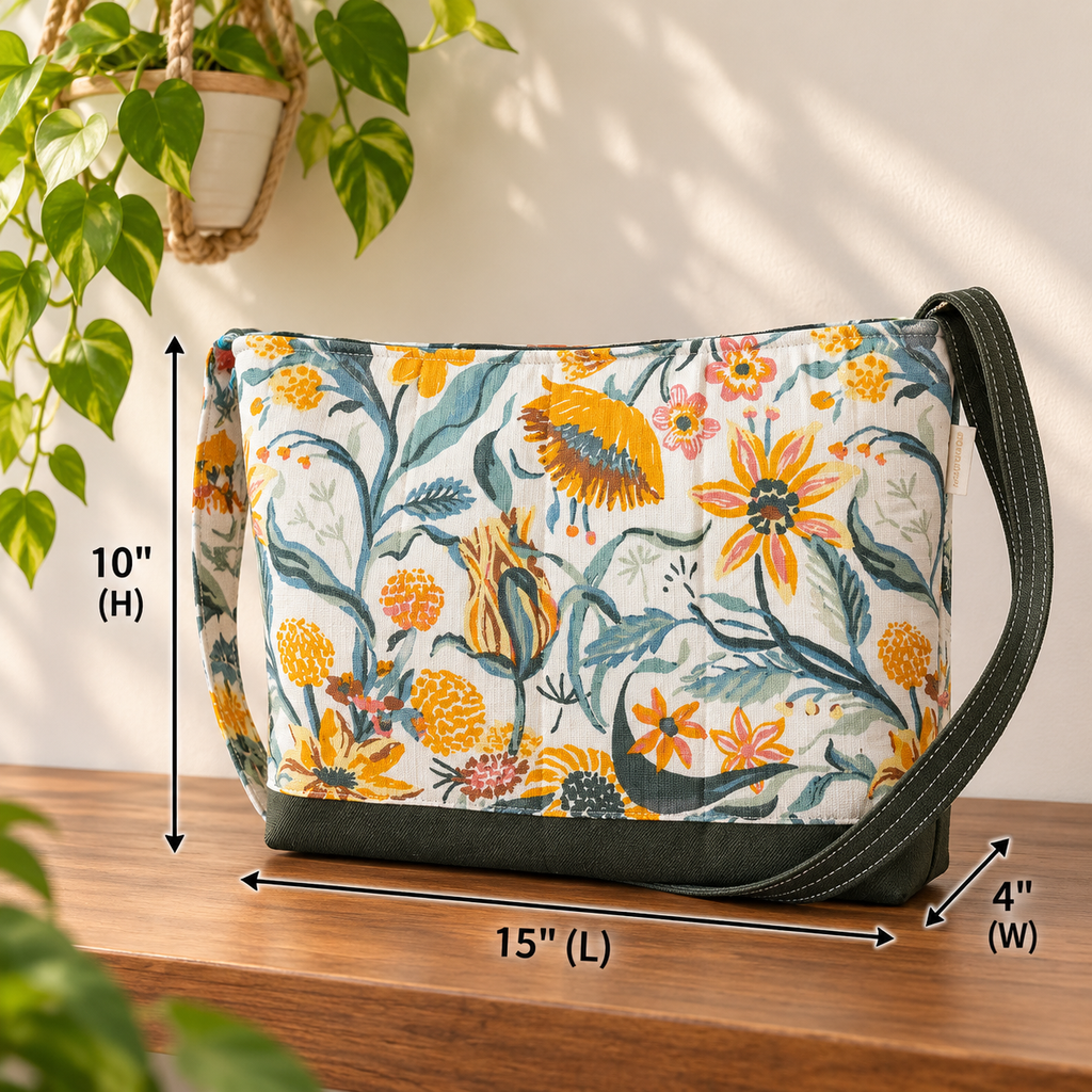 Shoulder Bag - Botanical Flowers