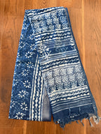 Indigo Floral Handloom Saree