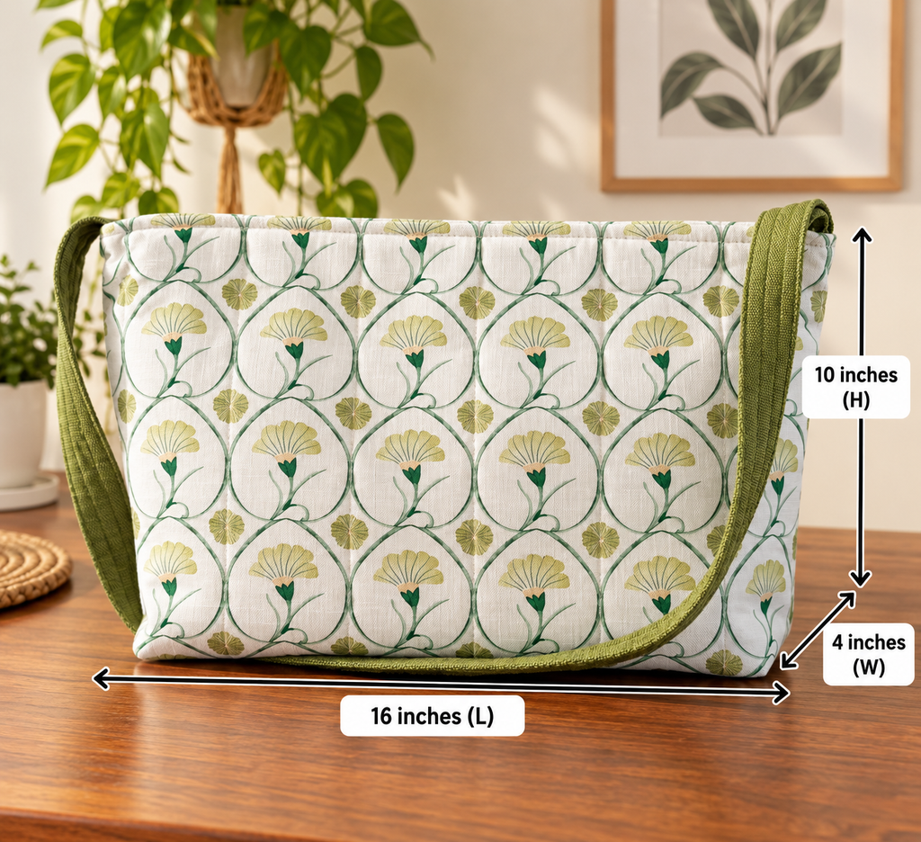 Shoulder Bag - Botanical Canvas