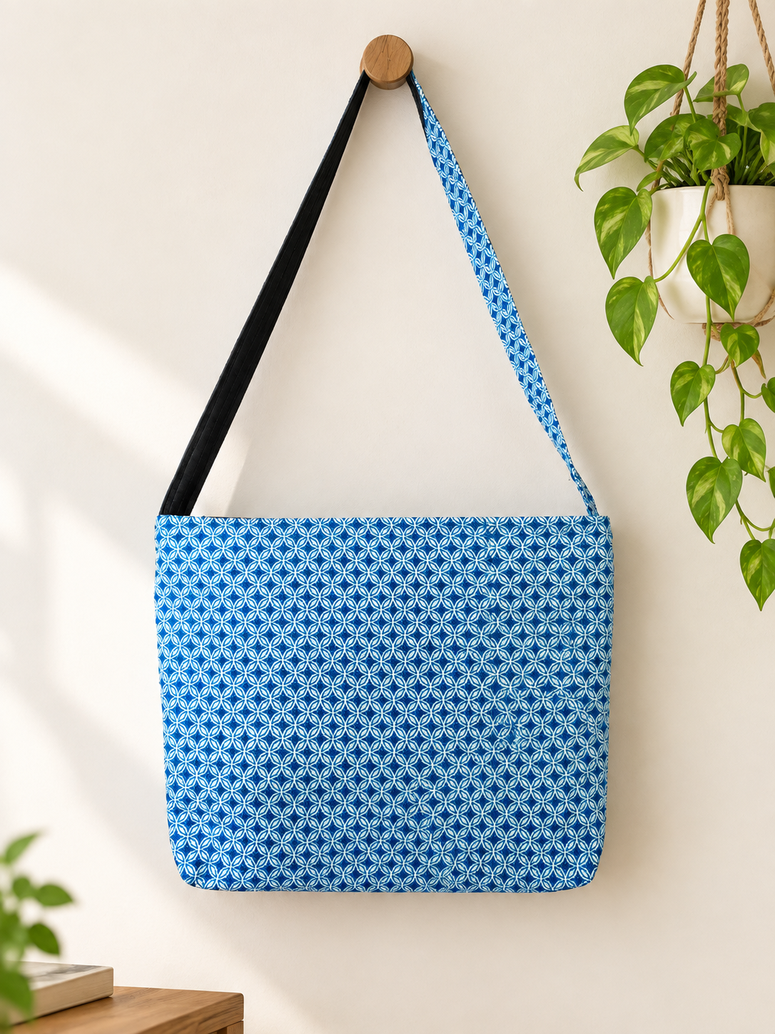 Shoulder Bag - Blue Kyoto