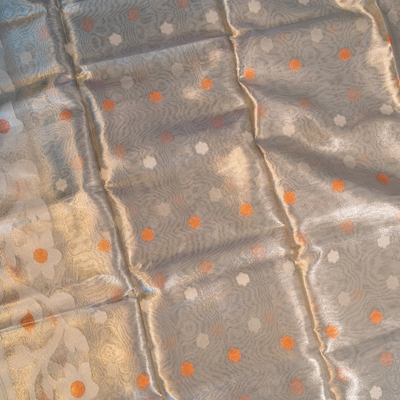 Silver Muslin Jamdani