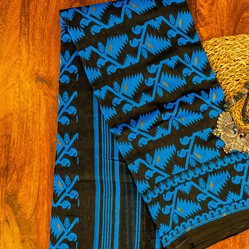 Black & Blue Jamdani