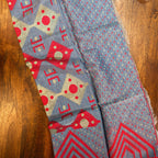 Grey & Red Jamdani