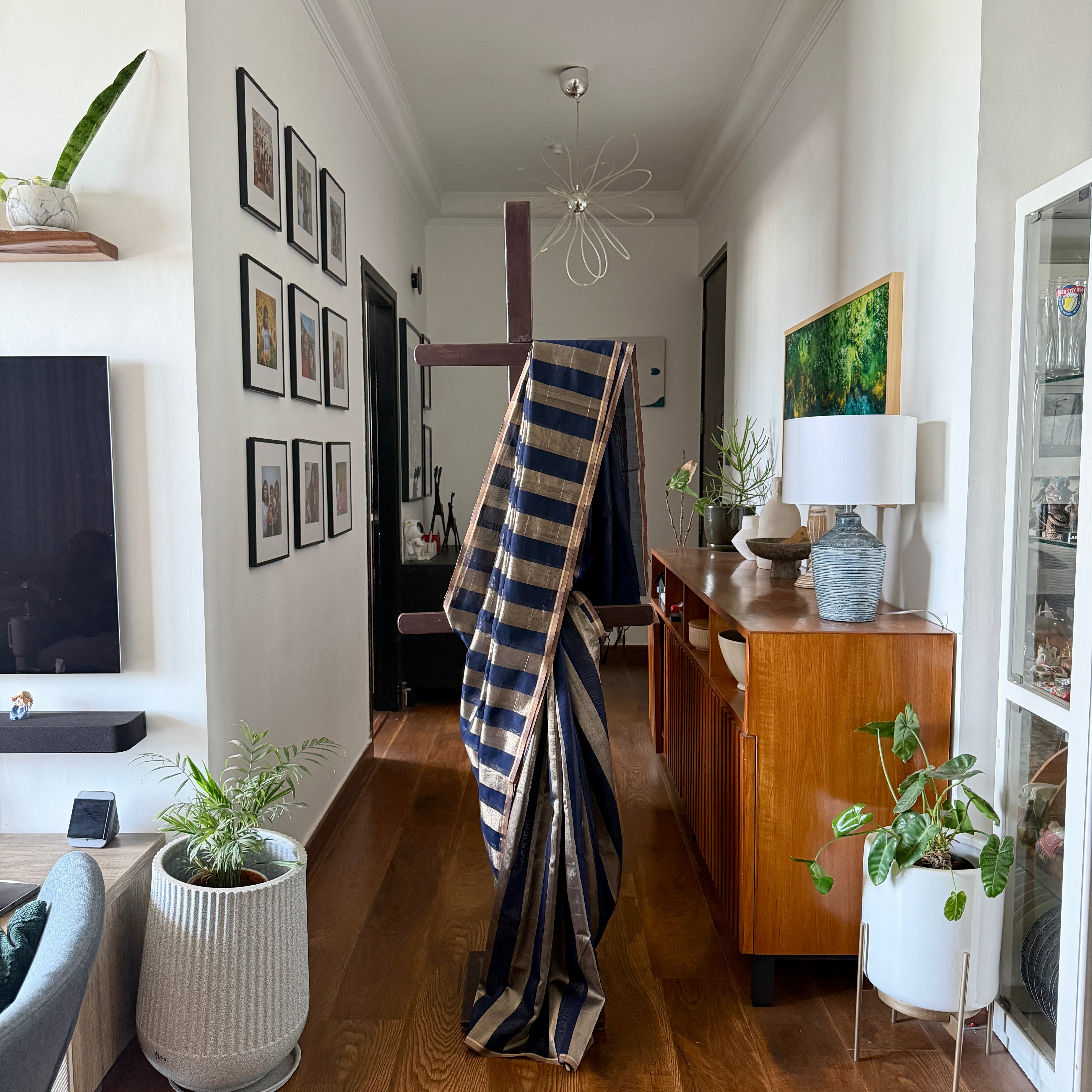 Midnight Gleam Semi Tissue Saree