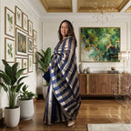 Midnight Gleam Semi Tissue Saree