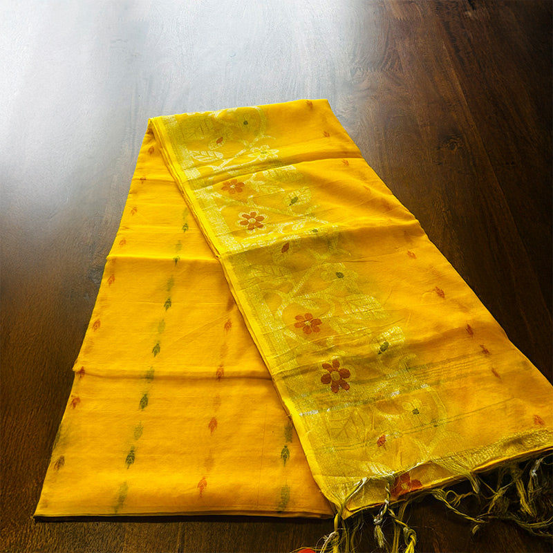Ikshaa Fancy Silk Cotton Saree