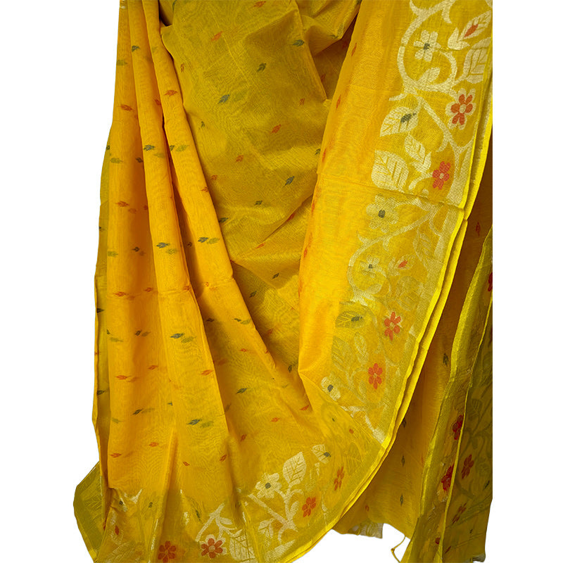 Ikshaa Fancy Silk Cotton Saree