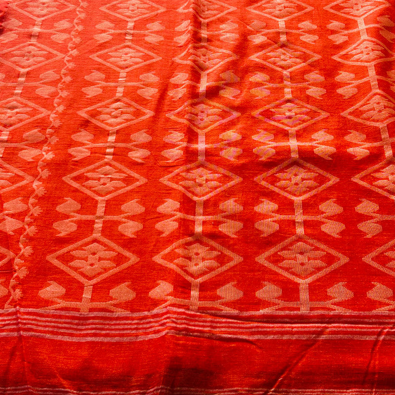 Orange Jamdani