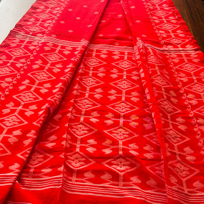 Red Jamdani