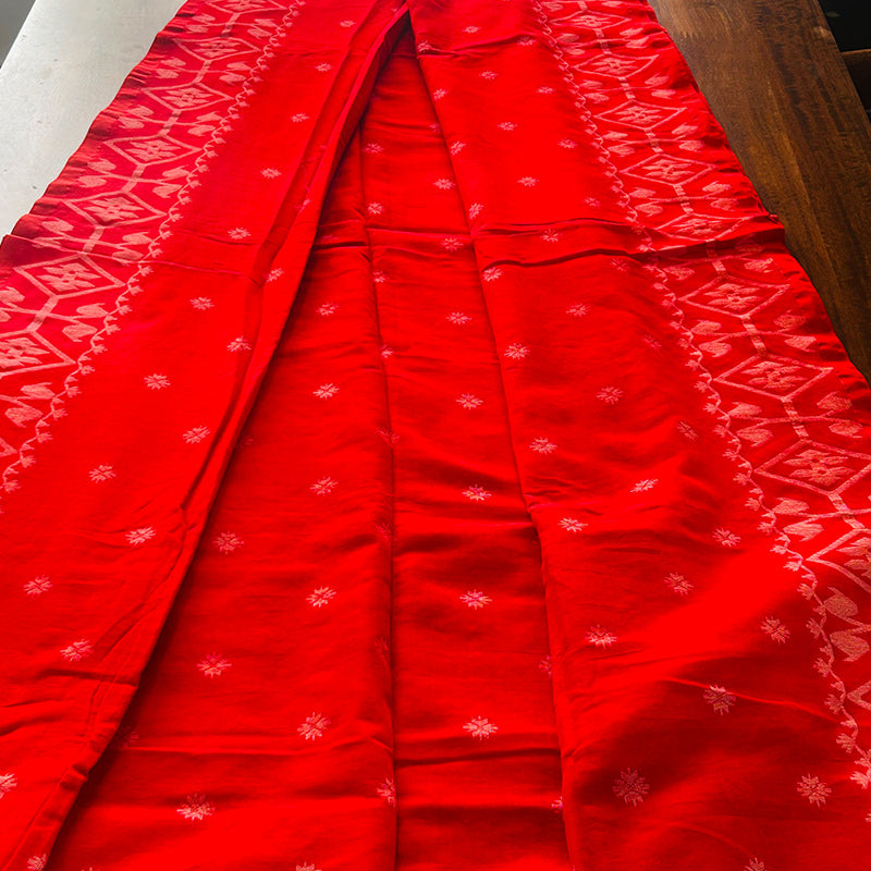 Red Jamdani